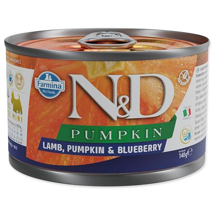 N&D DOG PUMPKIN Adult Lamb & Blueberry Mini 140 g + 1 ks  ZDARMA