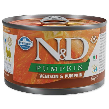 N&D DOG PUMPKIN Adult Venison & Pumpkin Mini 140 g + 1 ks  ZDARMA