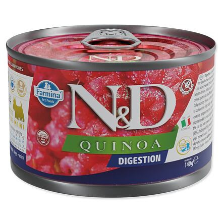 N&D DOG QUINOA Digestion Lamb & Fennel Mini 140 g + 1 ks  ZDARMA