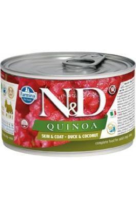 N&D DOG QUINOA Duck & Coconut Mini 140 g + 1 ks  ZDARMA