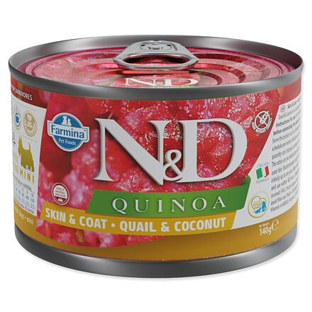 KONZERVA N&D DOG QUINOA QUAIL & COCONUT 140g