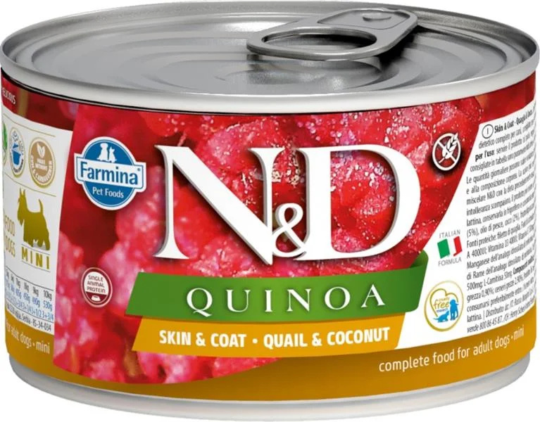KONZERVA N&D DOG QUINOA QUAIL & COCONUT 140g