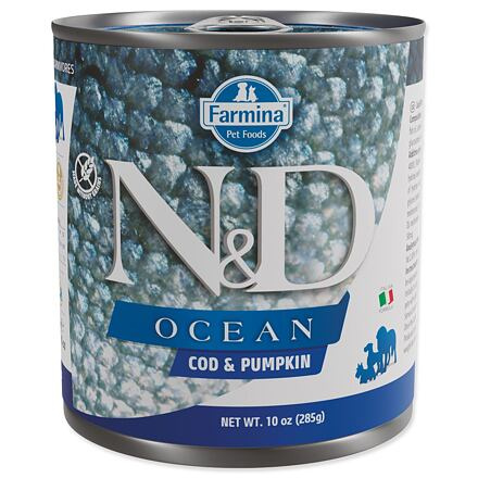 N&D DOG OCEAN Adult Codfish & Pumpkin 285 g + 1 ks  ZDARMA