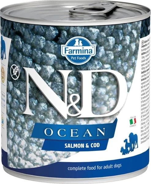 N&D DOG OCEAN Adult Salmon & Codfish 285 g + 1 ks  ZDARMA