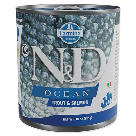 N&D DOG OCEAN Adult Trout & Salmon 285 g + 1 ks  ZDARMA