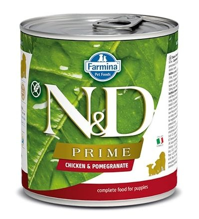 N&D DOG PRIME Puppy Chicken & Pomegranate 285 g + 1 ks  ZDARMA