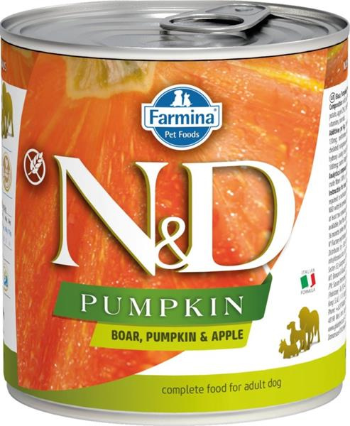 N&D DOG PUMPKIN Adult Boar & Apple 285 g + 1 ks  ZDARMA
