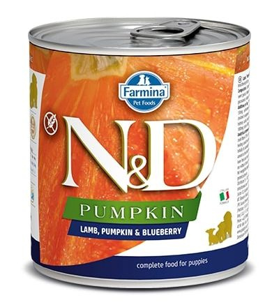 N&D DOG PUMPKIN Puppy Lamb & Blueberry  285 g + 1 ks  ZDARMA