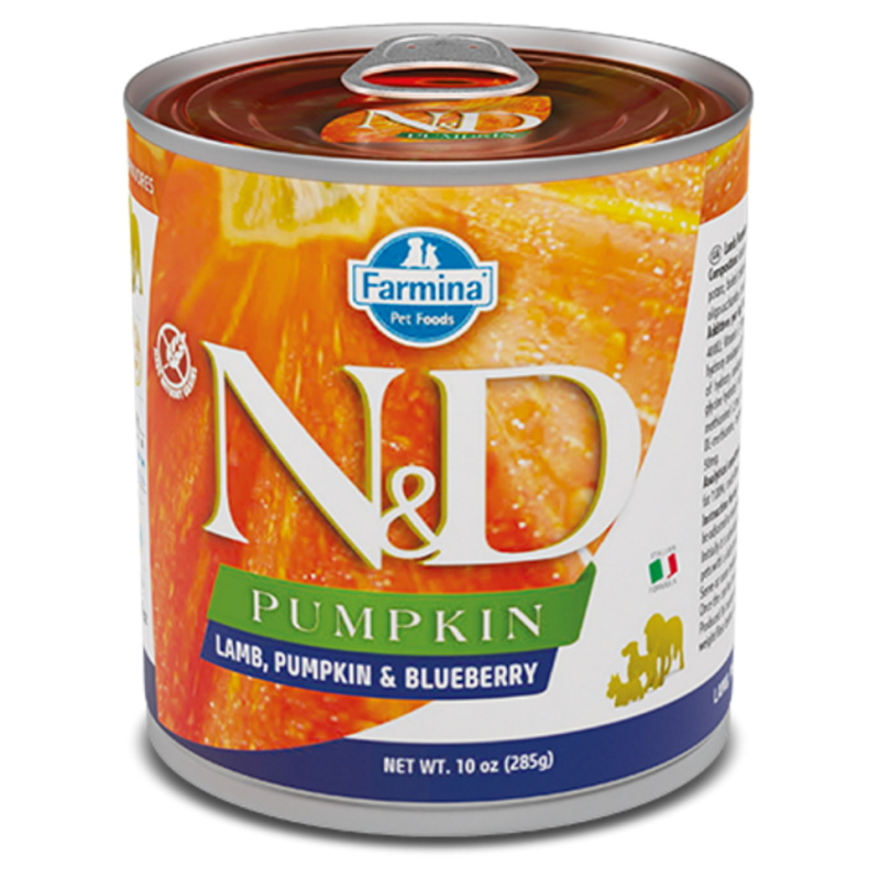 N&D DOG PUMPKIN Adult Lamb & Blueberry 285 g + 1 ks  ZDARMA