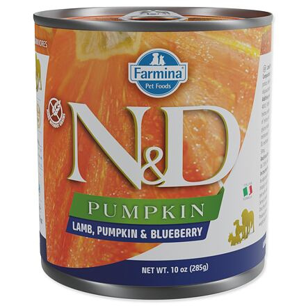 N&D DOG PUMPKIN Adult Lamb & Blueberry 285 g + 1 ks  ZDARMA