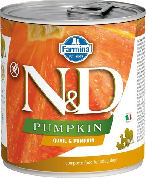 N&D DOG PUMPKIN Adult Quail & Pumpkin  285 g + 1 ks  ZDARMA