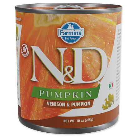N&D DOG PUMPKIN Adult Venison & Pumpkin  285 g + 1 ks  ZDARMA