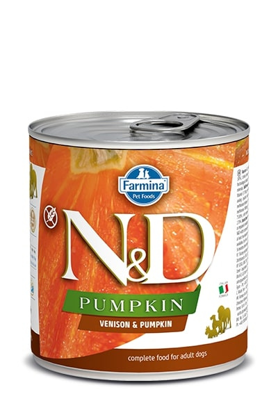 N&D DOG PUMPKIN Adult Venison & Pumpkin  285 g + 1 ks  ZDARMA