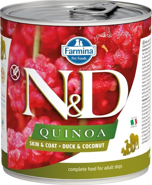 N&D DOG QUINOA Duck & Coconut 285g + 1 ks  ZDARMA