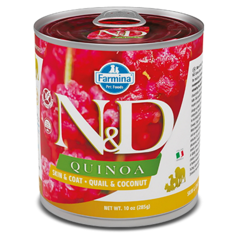 N&D DOG QUINOA Quail & Coconut 285 g + 1 ks  ZDARMA