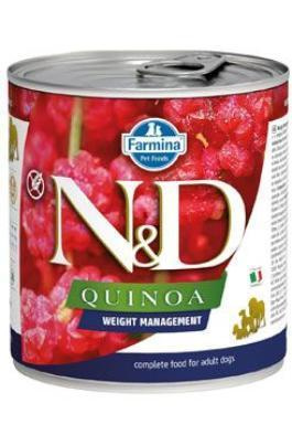N&D DOG QUINOA Weight Mnmgmt Lamb & Brocolli  285 g + 1 ks  ZDARMA