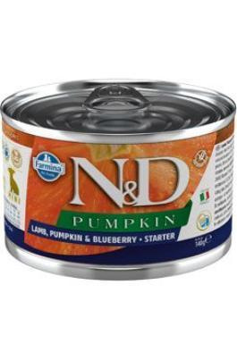 N&D DOG PUMPKIN Starter Lamb & Blueberry Mini 140 g + 1 ks  ZDARMA