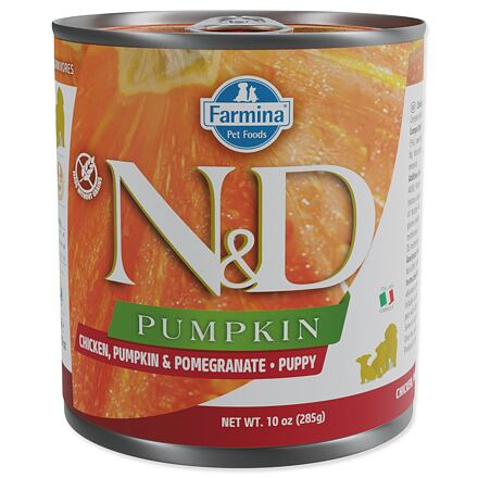 N&D DOG PUMPKIN Puppy Chicken & Pomegranate 285 g + 1 ks  ZDARMA