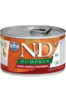 N&D DOG PUMPKIN Puppy Chicken & Pomegranate Mini  140 g + 1 ks  ZDARMA
