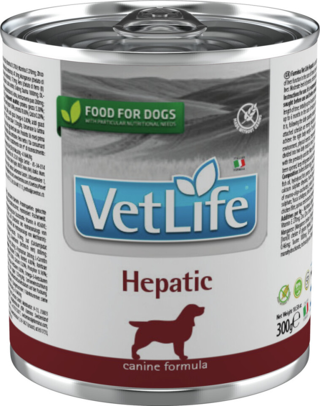 Vet Life Natural Dog konz. Hepatic 300 g