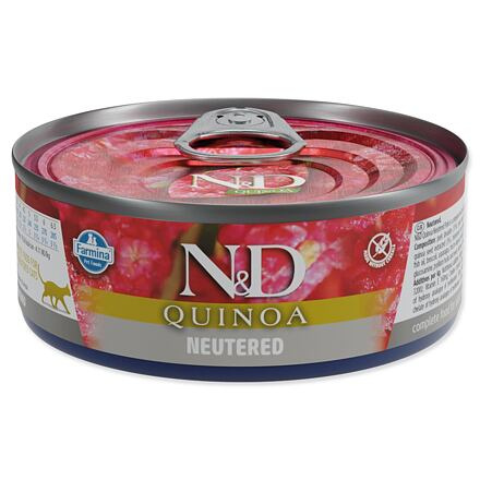 KRMIVO N&D CAT QUINOA PORK NEUTERED