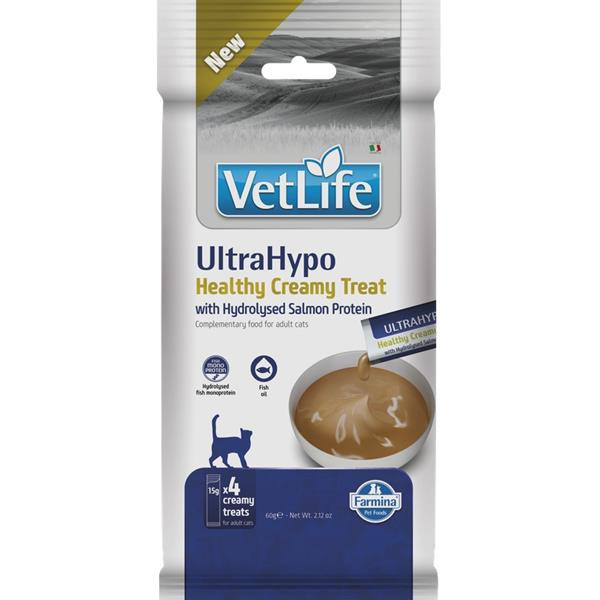 Vet Life Feline Creamy Treat pamlsek Ultrahypo Hydrolysed Salmon Protein 60 g