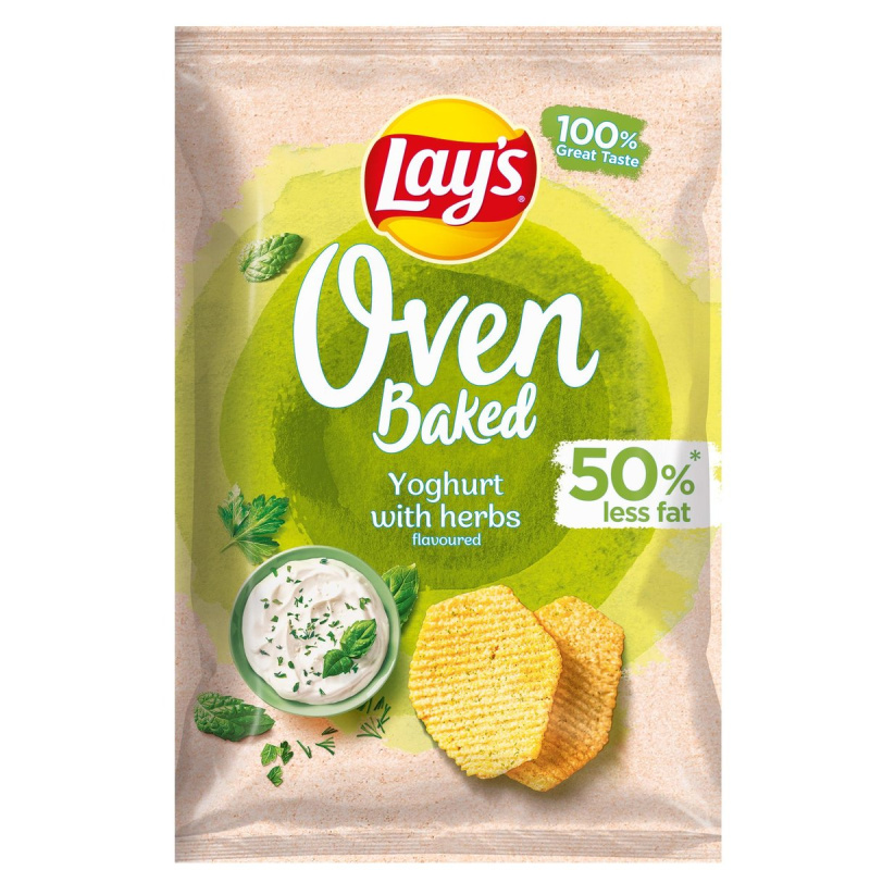 Lay's Chipsy oven baked jogurt a bylinky