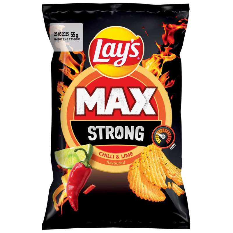 Lay's Max Strong s příchutí chilli a limetky