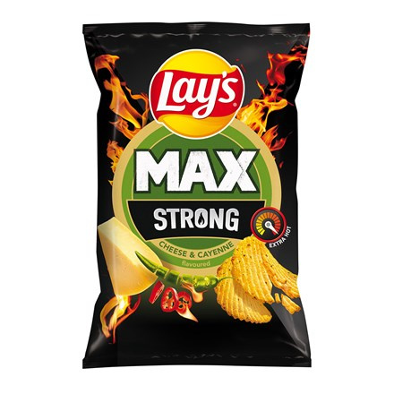 Lay's Max Strong s příchutí sýra a pikantních papriček
