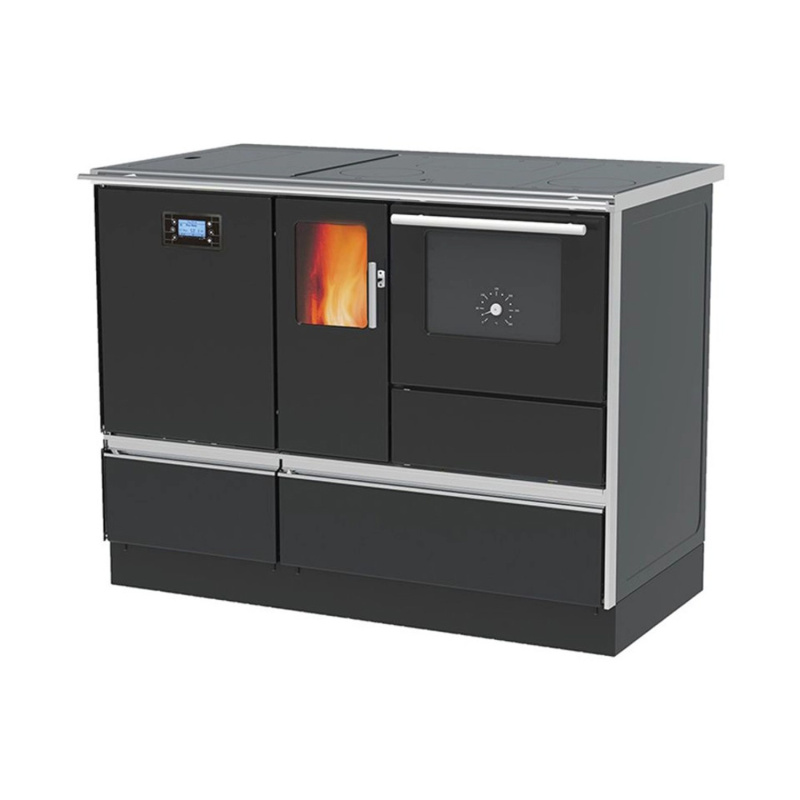 Alfa Plam Sporák peletový ALFAT H20 ECO s výměn., antracit., 20kW, 110x85x60cm P