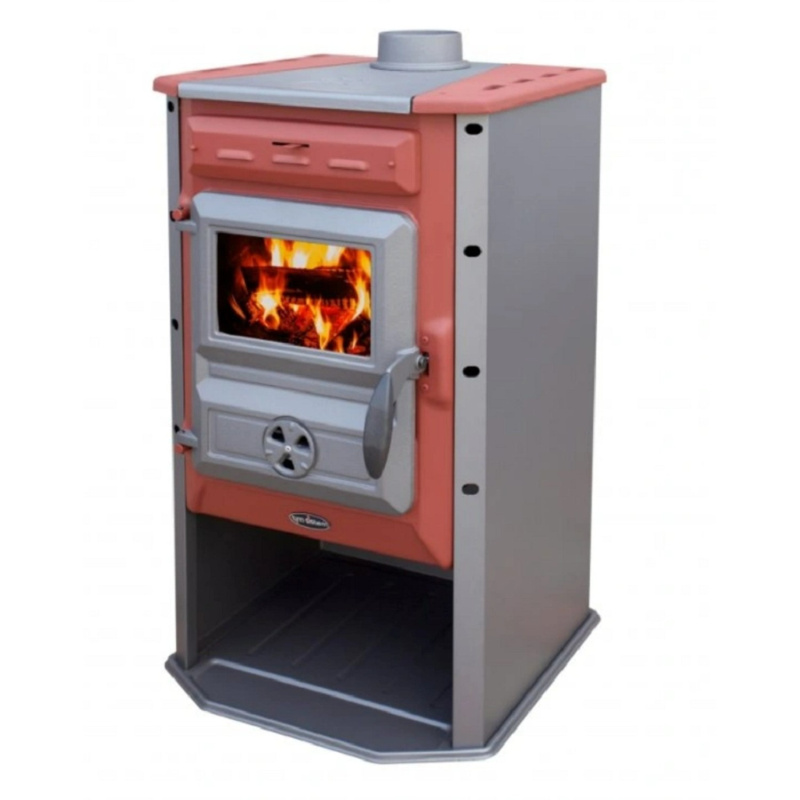 Tim Sistem Krbová kamna Magic Stove Eco, 6,9 kW, červená, 90,5 x 51 x 49 cm