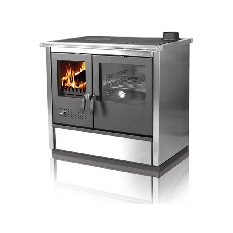 Tim Sistem Sporák na tuhá paliva NORTH ECO inox 8,73 kW, 90 x 60 x 85 cm, P