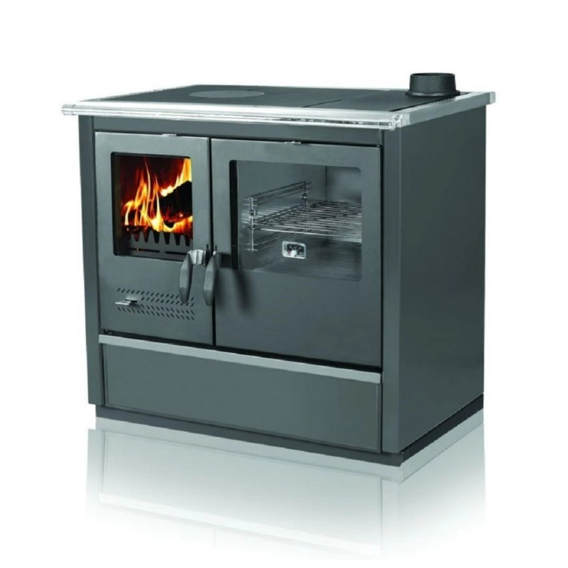 Tim Sistem Sporák etáž. na tuhá paliva NORTH HYDRO ECO černý 16kW, 90x60x85cm, P