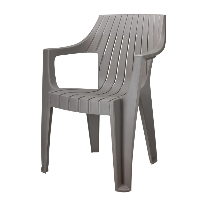 Mega Plast Zahradní křeslo MODENA tmavě šedá 84 x 50 x 60 cm