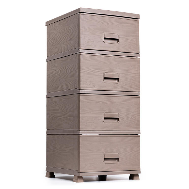 Plastová komoda MEGAPLAST NATURA mocca