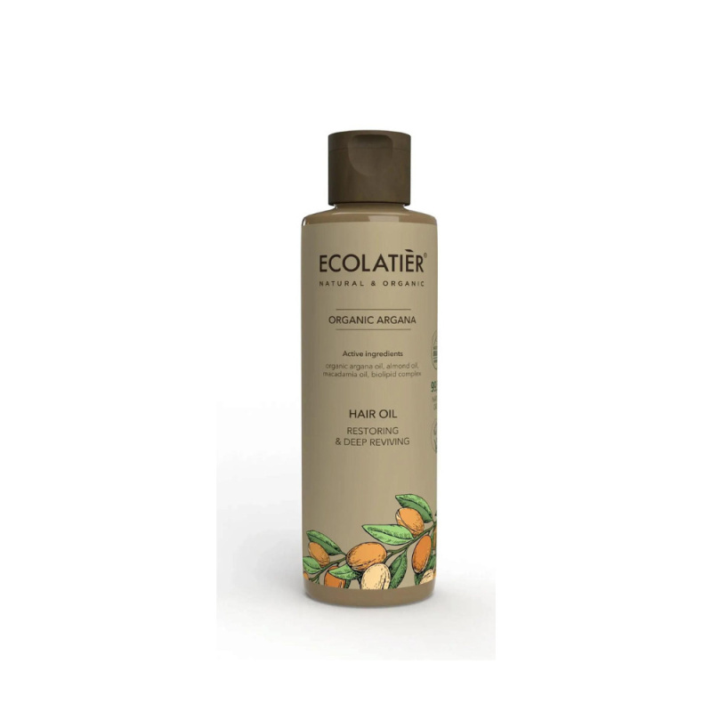 Ecolatier Organic Argan Regenerační a hloubkově vyživující olej na vlasy, 200ml