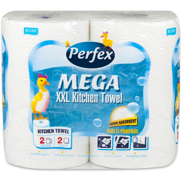 PERFEX MEGA XXL KUCHYŇSKÉ UTĚRKY DVOUVRSTVÉ 2KS  1128