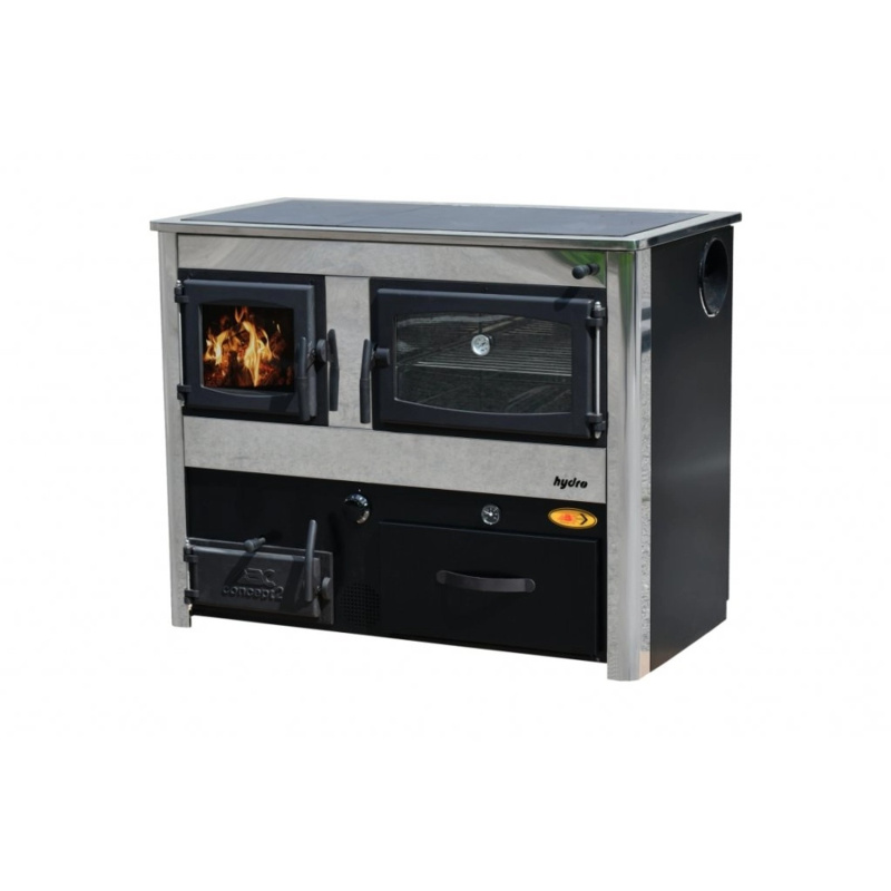 ABC Sporák CONCEPT 2 MAX THERMO HYDRO, 18,7 kW, nerez, 107 x 56,5 x 85 cm, P