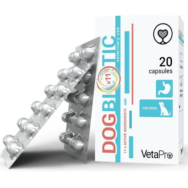 VetaPro Dog Biotic 20 kapslí