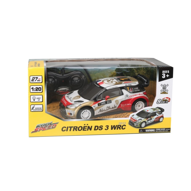 RC Auto Citroen DS 3 WRC na vysílačku 27MHz na baterie Světlo 1:20
