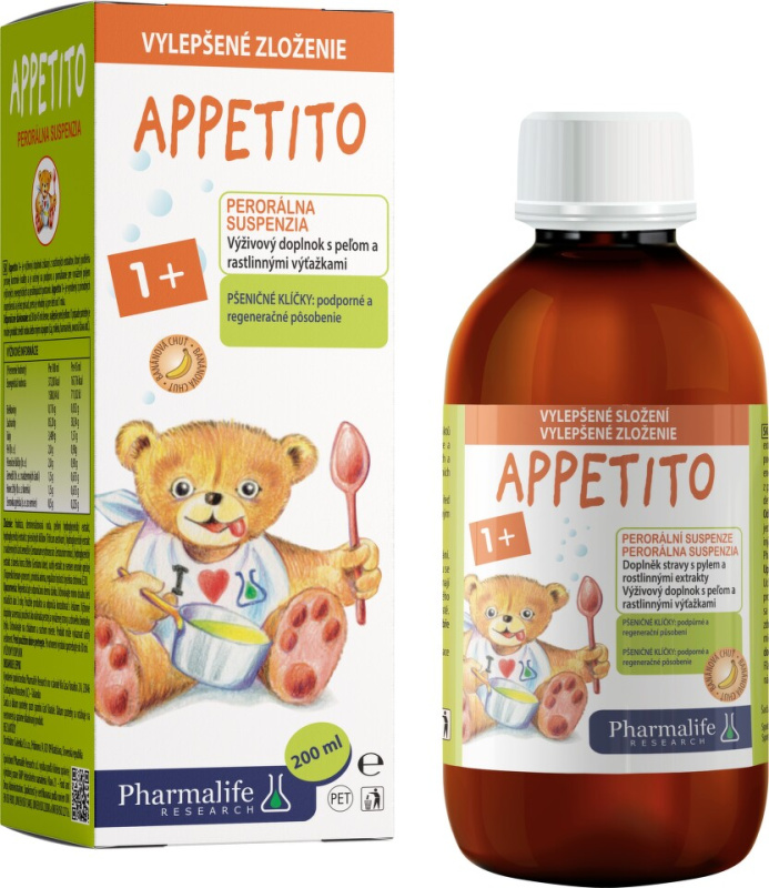 Pharmalife Appetito 1r+ perorální suspenze 200 ml