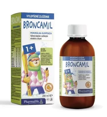 Pharmalife Broncamil 1r+ perorální suspenze 200 ml