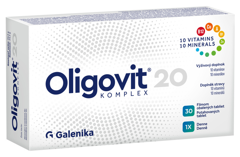 Oligovit 20 KOMPLEX 30 potahovaných tablet
