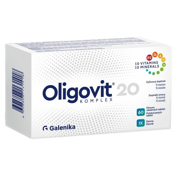 Oligovit 20 KOMPLEX 60 potahovaných tablet
