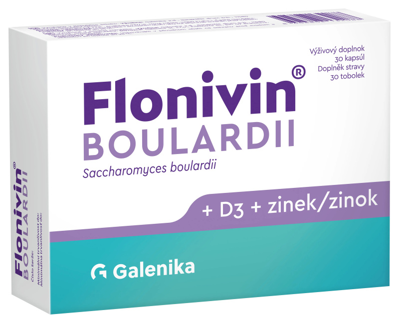Flonivin BOULARDII + D3 + zinek 30 tobolek