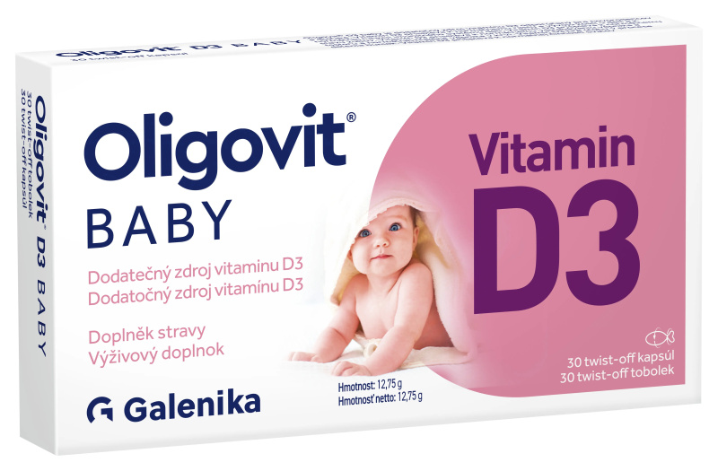 Oligovit BABY Vitamín D3 30 tobolek