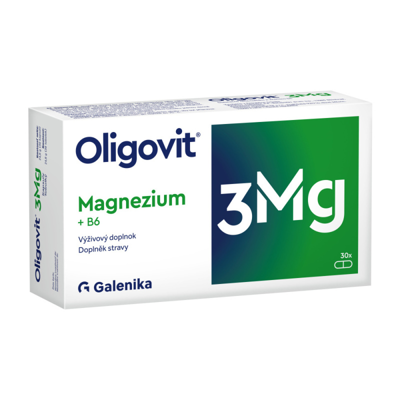 Oligovit 3Mg Magnezium + B6 30 tobolek