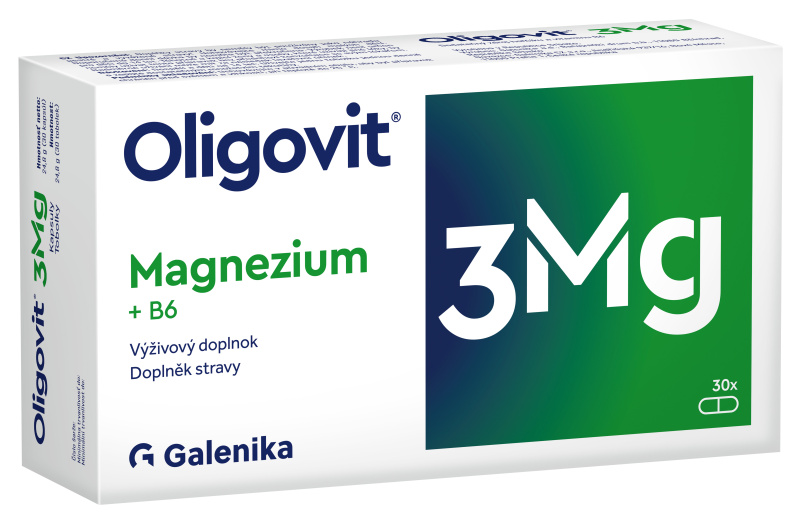 Oligovit 3Mg Magnezium + B6 30 tobolek