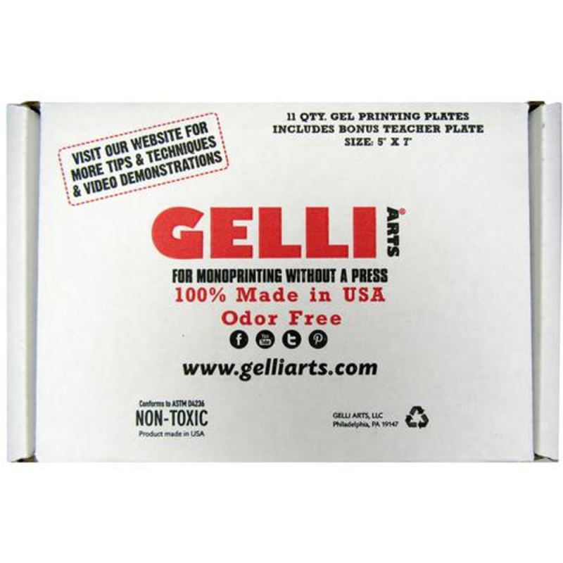 Gelli Arts Sada gelových podložek Gelli Plate - VYBERTE VELIKOST - Sada gelových podložek Gelli Plate - 5"x7", 11 ks