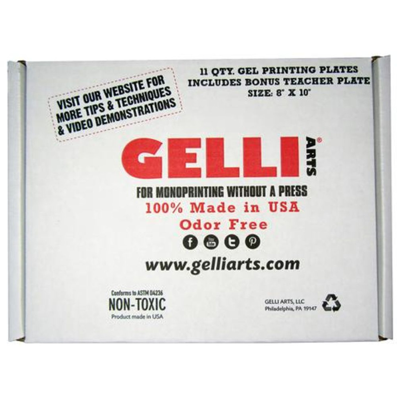 Gelli Arts Sada gelových podložek Gelli Plate - VYBERTE VELIKOST - Sada gelových podložek Gelli Plate - 8"x10", 11 ks